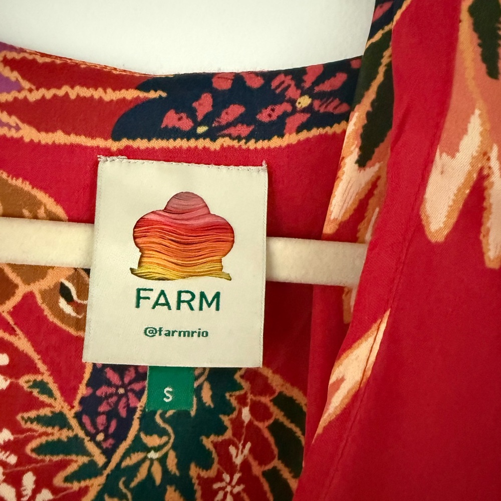 Farm Rio Red Blouse - Picture 2 of 8